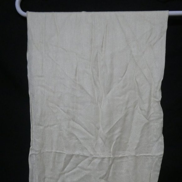 Sheer Shawl | Plaid Dyed | Cream - Picture 6 of 14